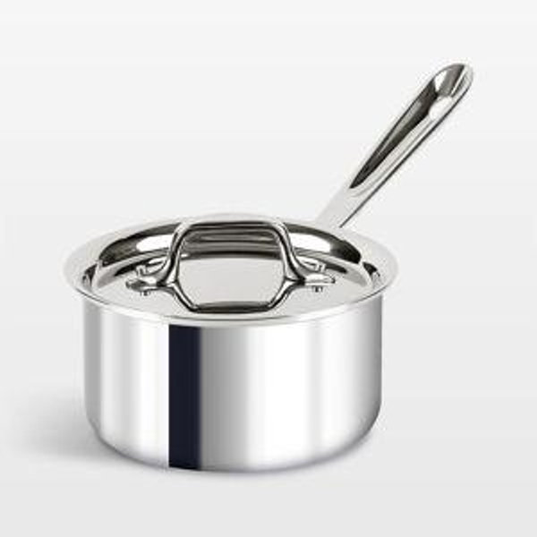 D3 Stainless 3-ply Bonded Cookware, Sauce Pan with lid, 1.5 quart