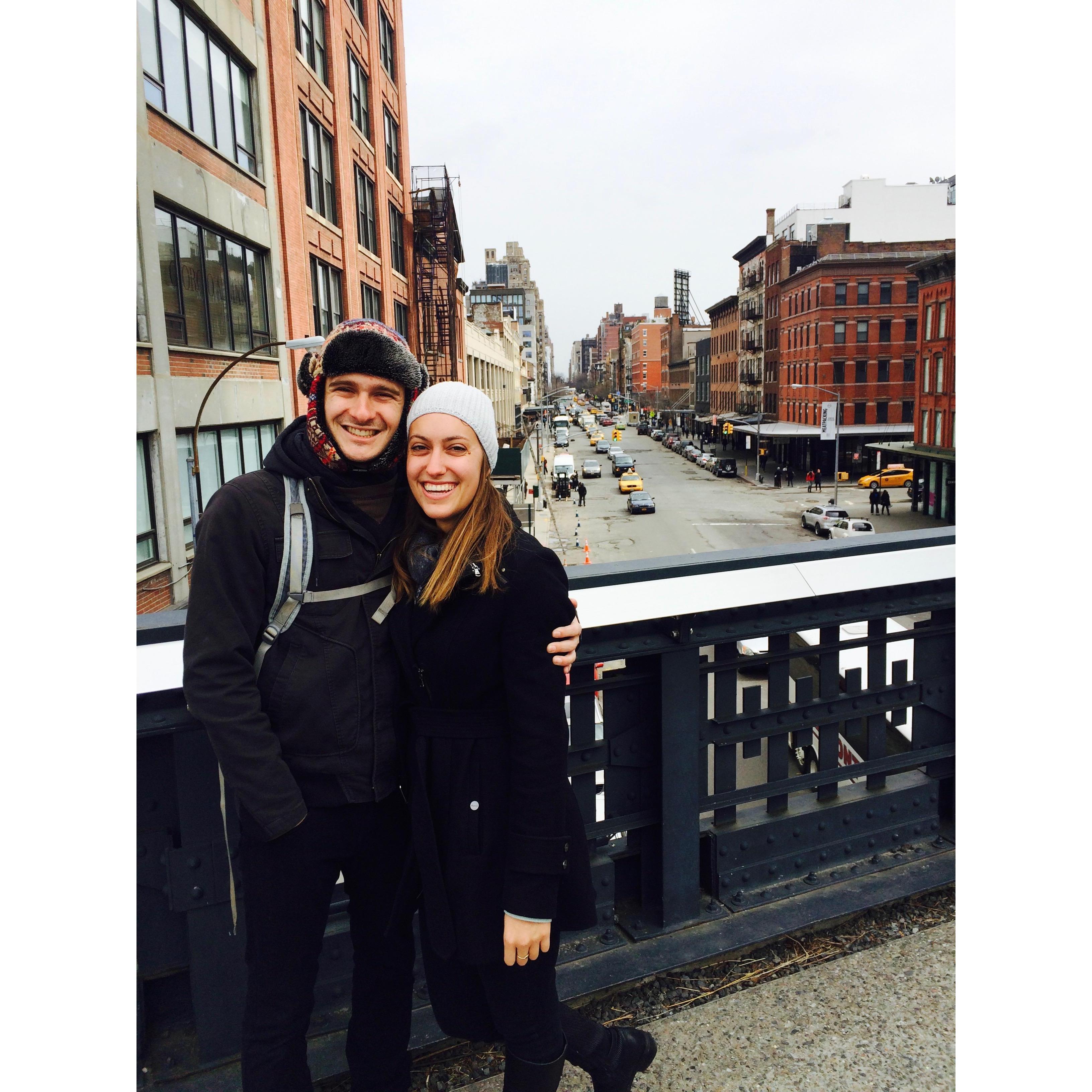 Walking the High Line in NYC