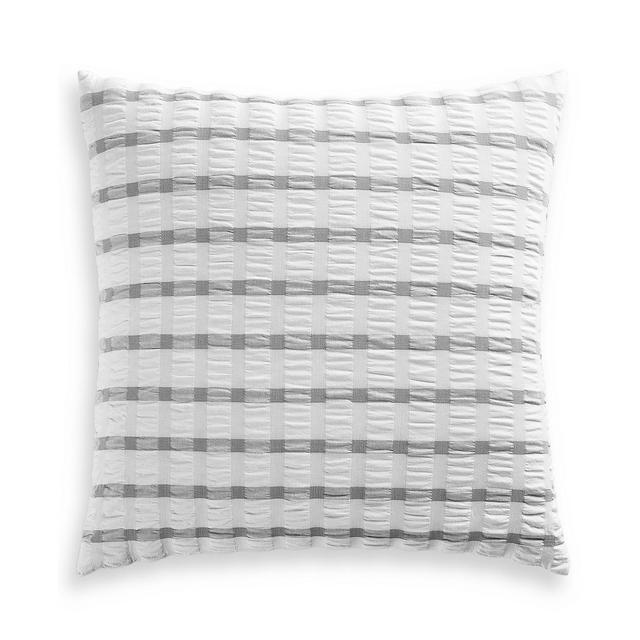 Charter Club Damask Designs Seersucker Cotton 150-Thread Count European Sham, Created for Macy's