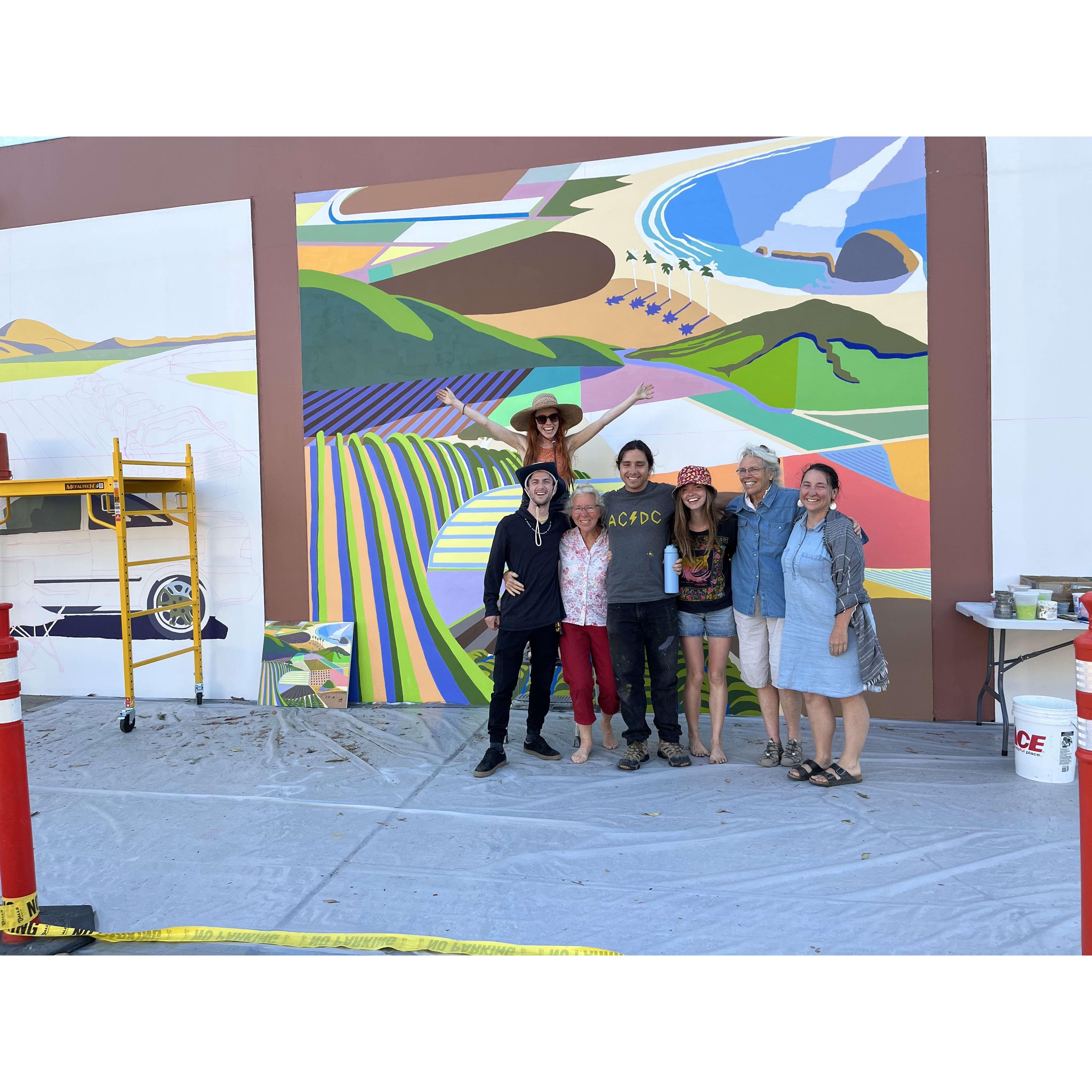 Summer 2022! Working on Oscar's (Rachel's cousins) mural :) We had such a great time!