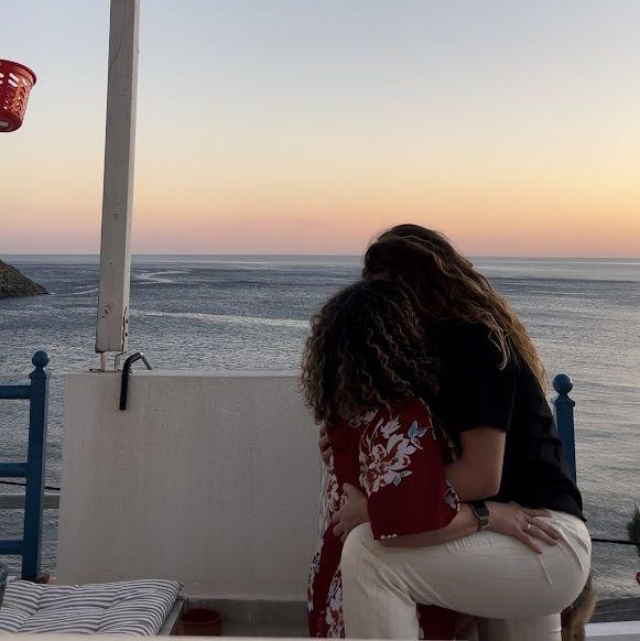 The night Courtney proposed to Mallory in Lesvos, Greece