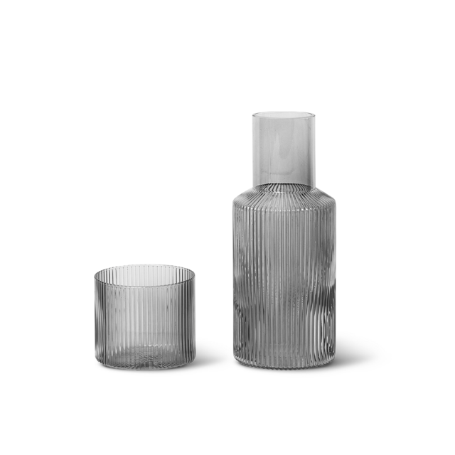 Ripple Carafe Set - Grey