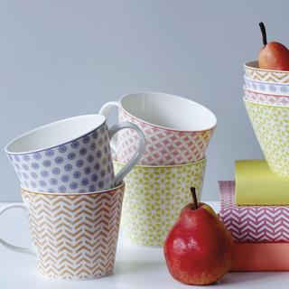 Pastels Mug, Set of 4