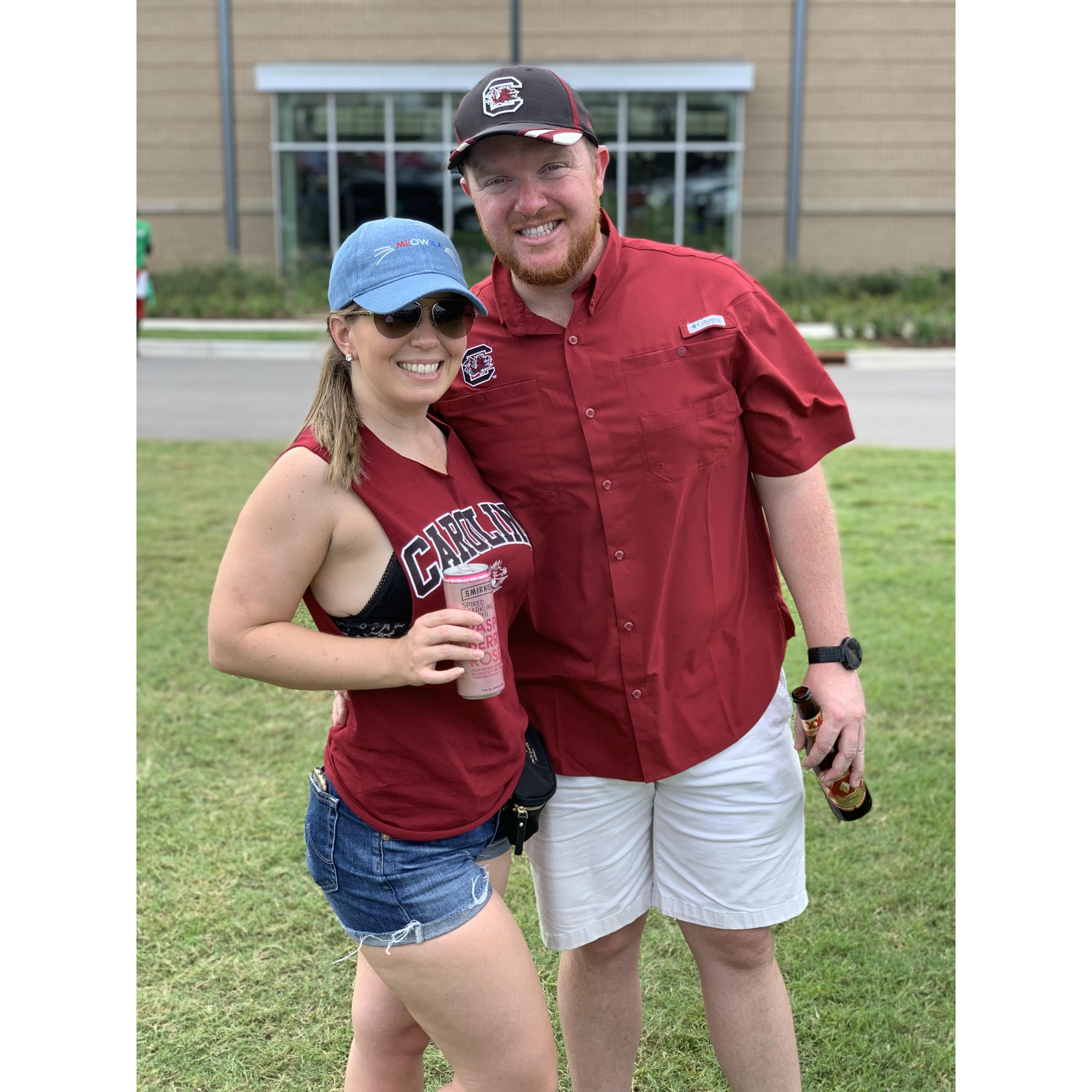 Jessica's first South Carolina Gamecocks football game