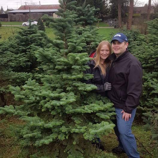 Getting our first Christmas tree! Trying to agree on one was quite the ordeal ;)