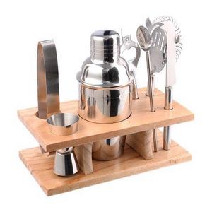 Costway Stainless Steel Cocktail Shaker Mixer Drink Bartender Martini Tools Bar Set Kit