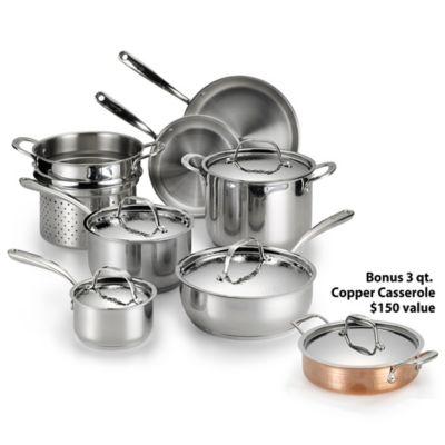 Lagostina Luminosa Stainless Steel 11-Piece Cookware Set