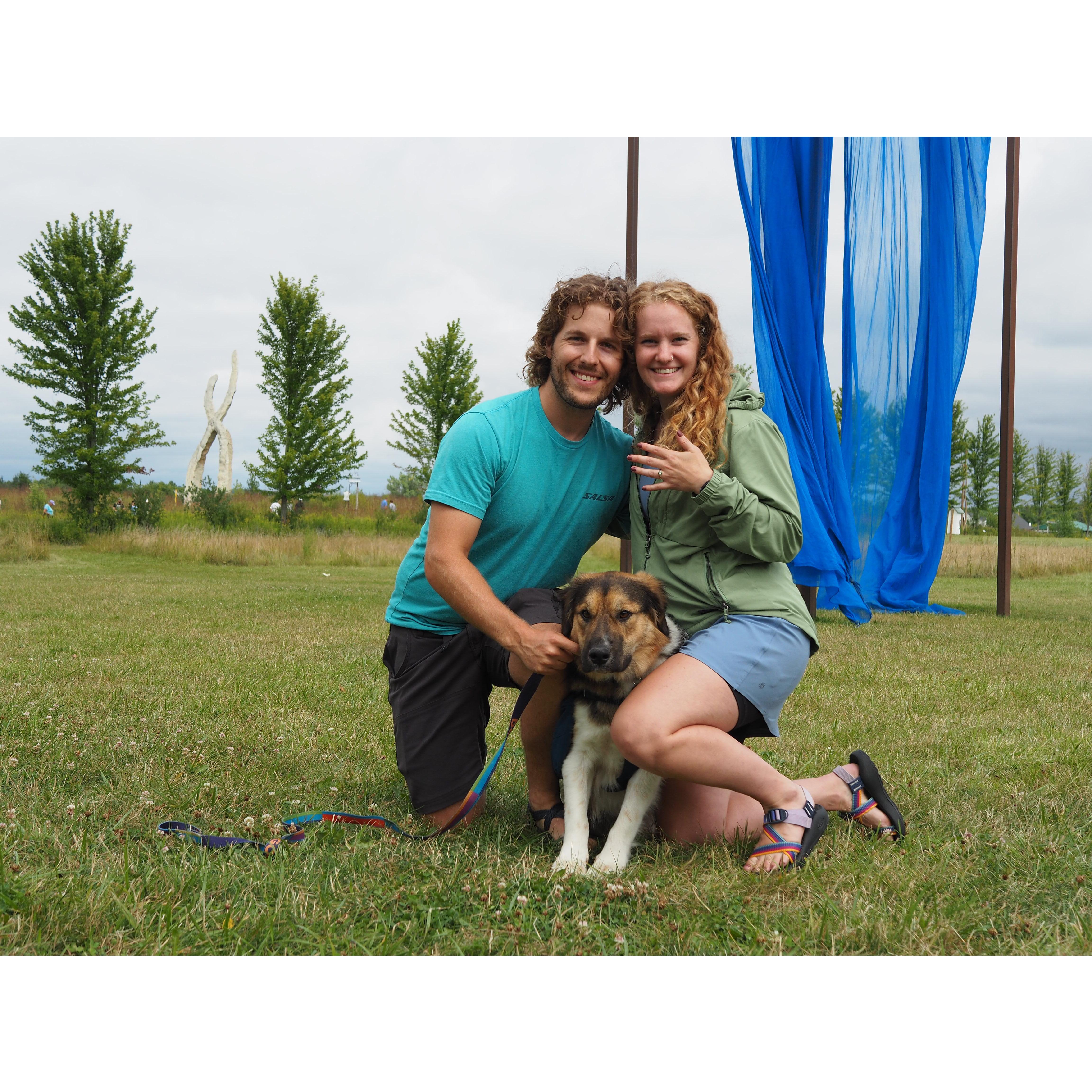 Engaged at Franconia Sculpture Park