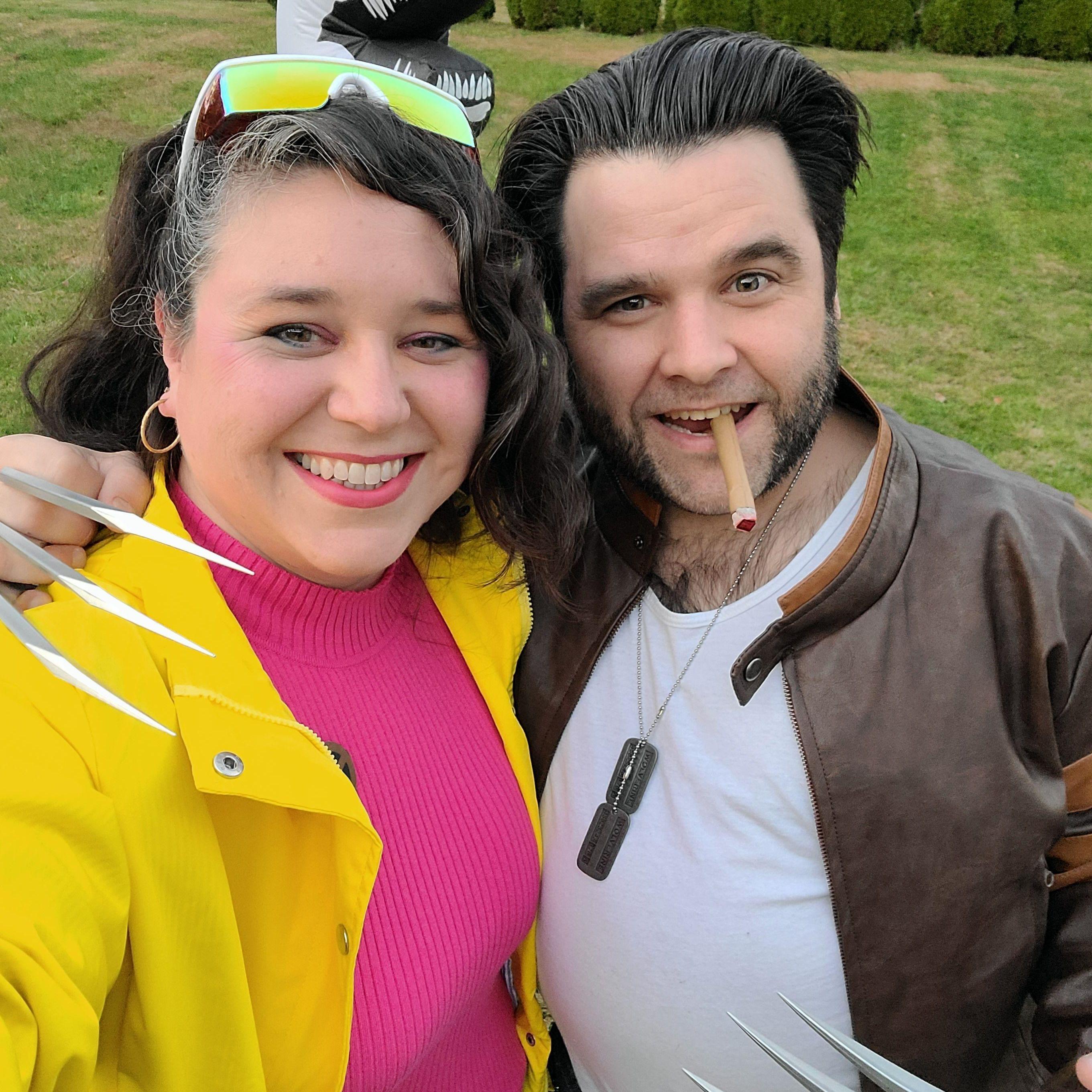 Jubilee and Wolverine LOVE Halloween.