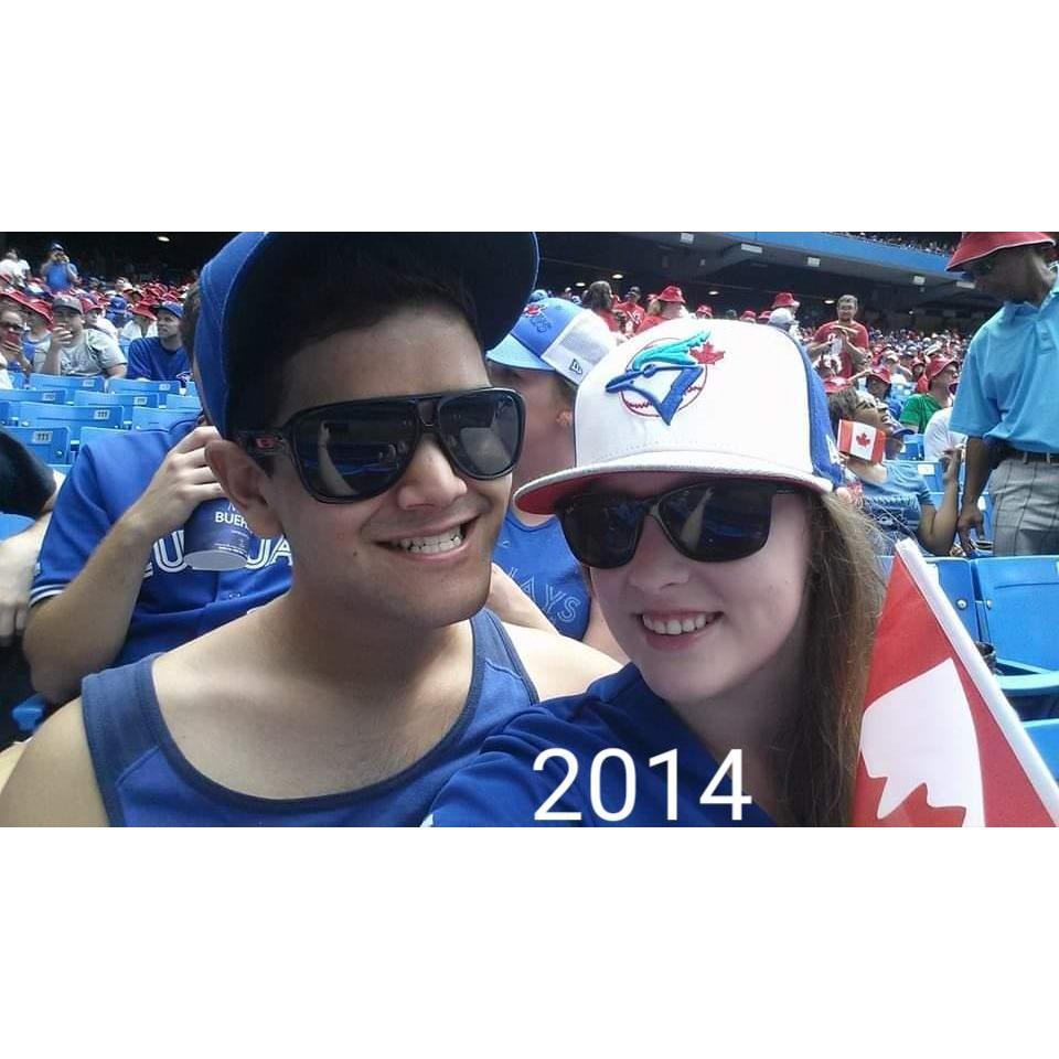 Watching the Blue Jays on Canada Day!