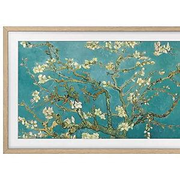 55" Class The Frame TV w/ Modern Teak Frame