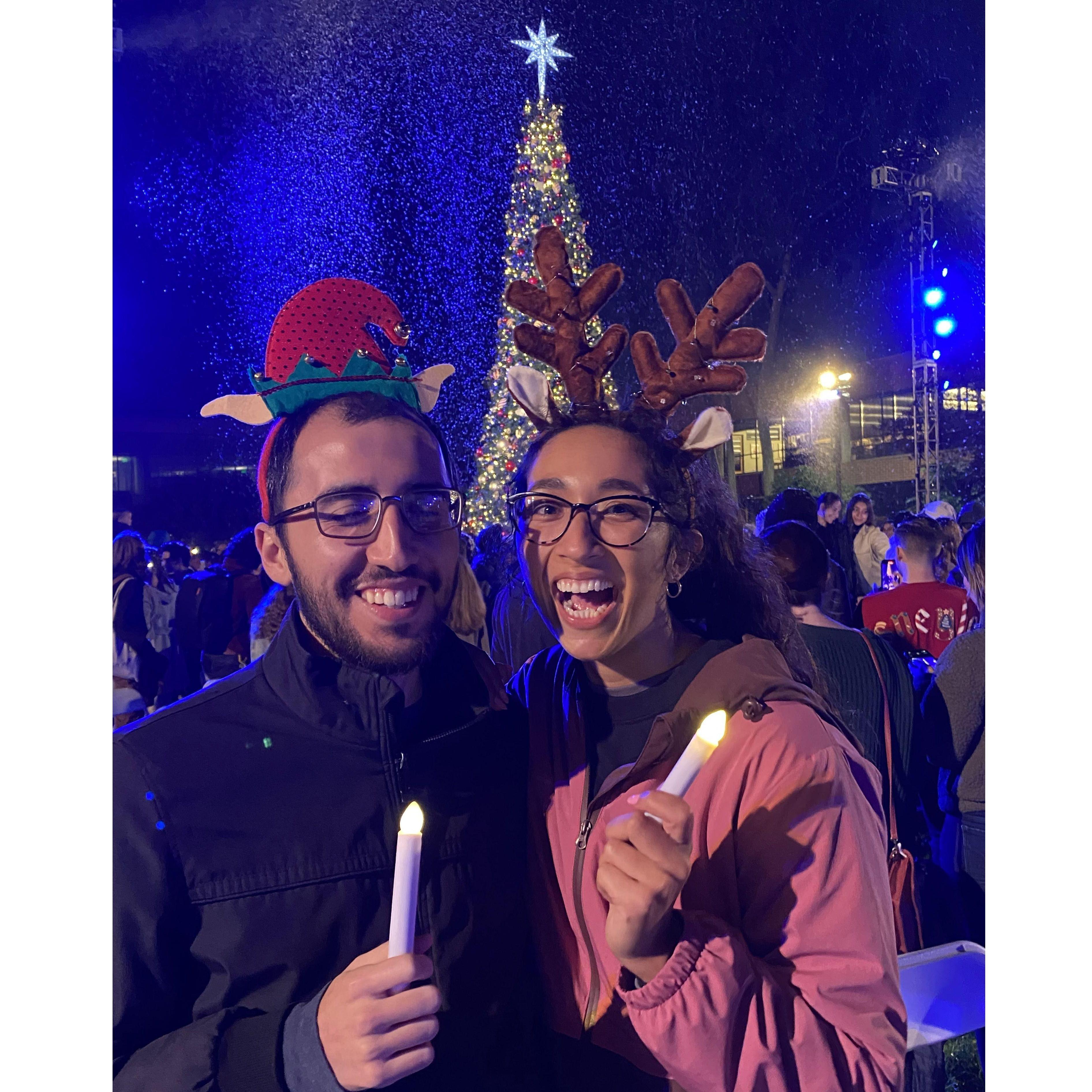 'twas a fun night! (Biola Christmas lighting '21)