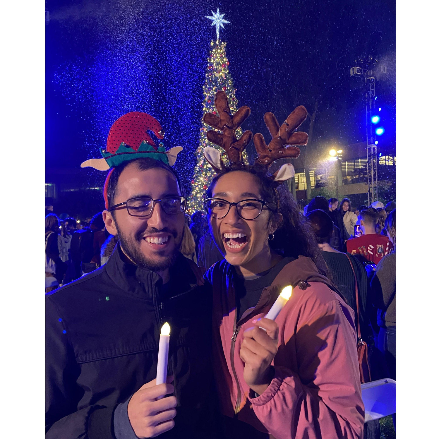 'twas a fun night! (Biola Christmas lighting '21)
