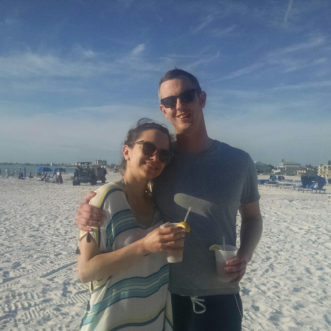 Celebrating Emily's birthday on the beach in FL! Exactly where you want to be in mid-January, especially when you live in Minnesota!