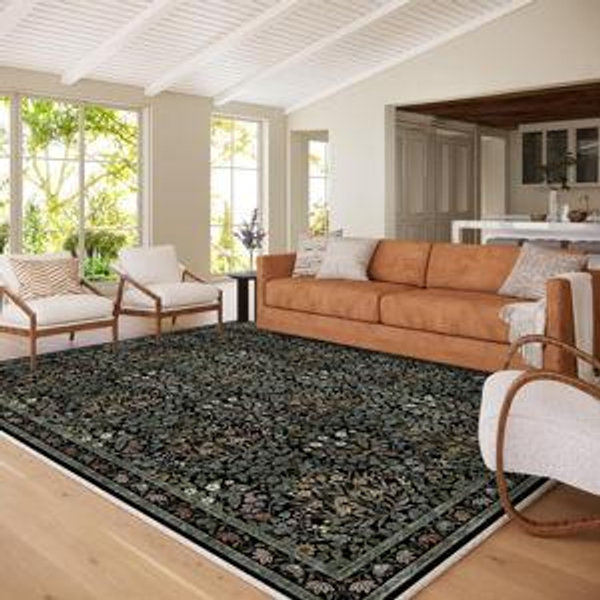 Floral Area Rug, 8 x 10