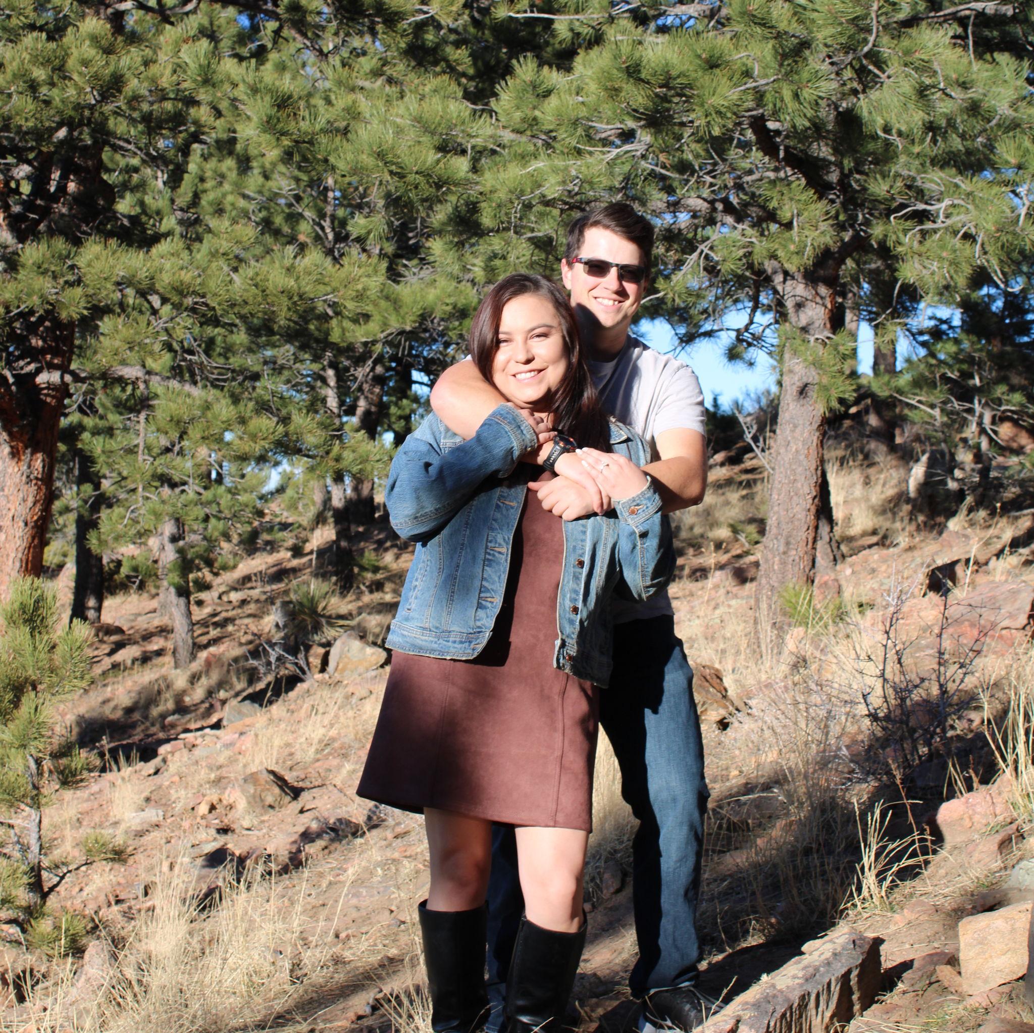 Our engagement photo shoot at Lookout Mountain - December 2025