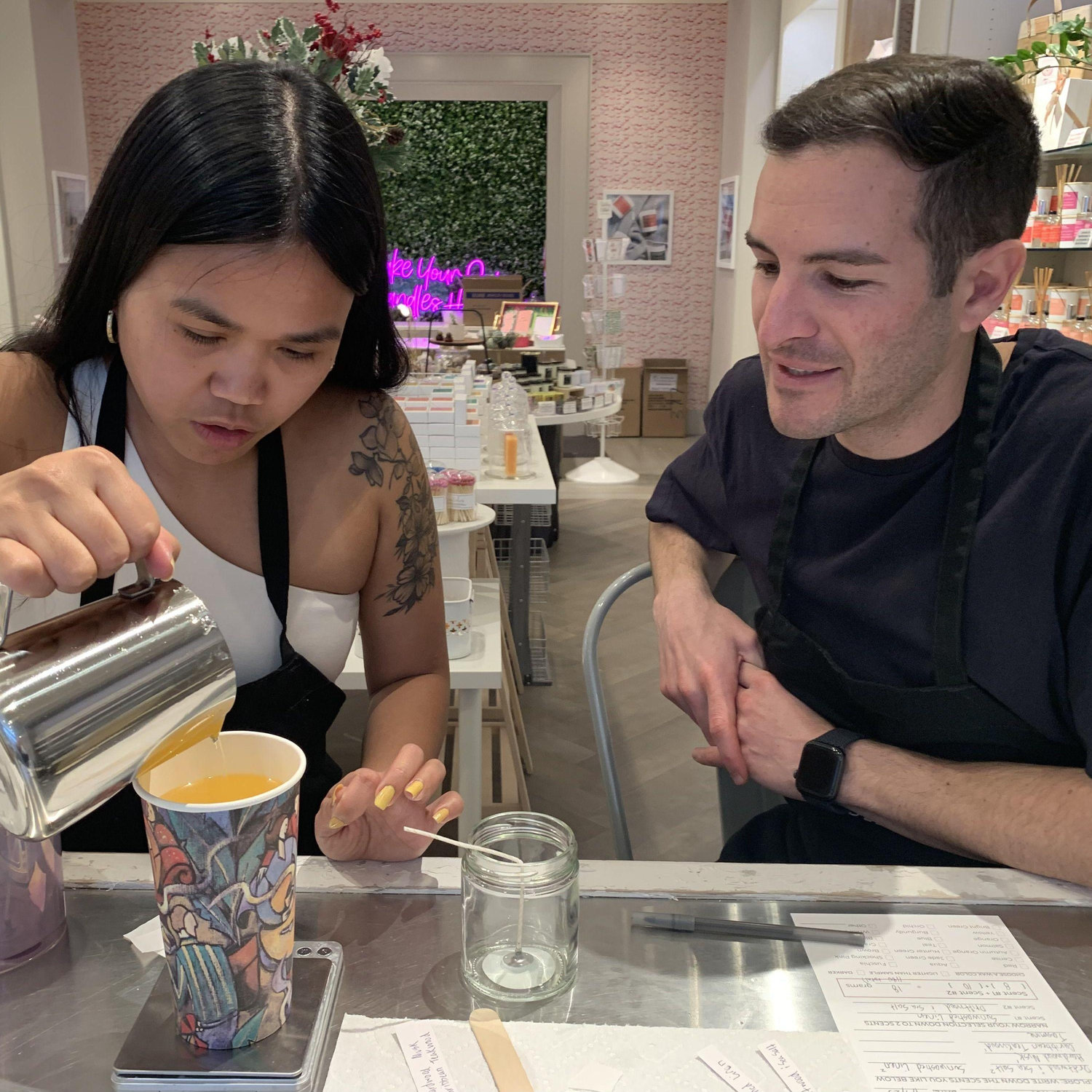 Candle Making at Banter & Bliss