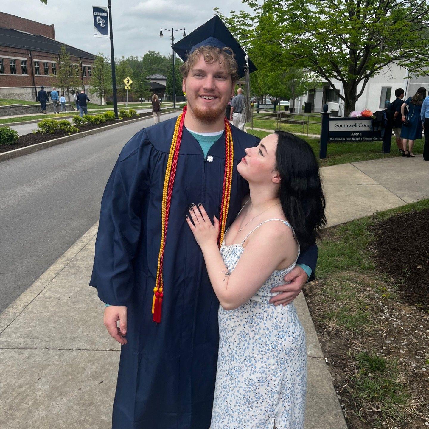 Us at Nick's graduation in 2024.