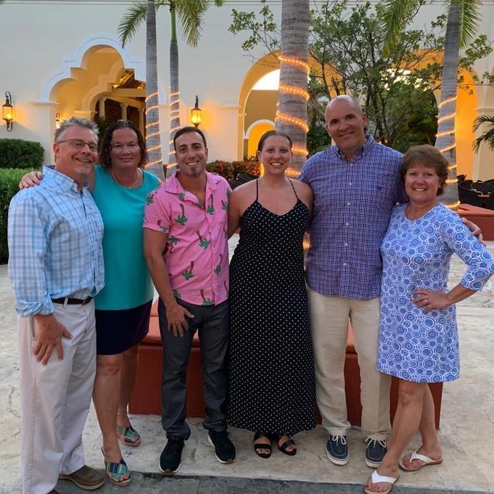 Enjoying our vacation in Cancun with good friends - on the right are Jeff (Greg's best man) and his wife Lisa