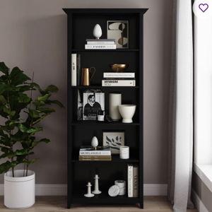Simpli Home Amherst 30"W Solid Wood 5 Shelf Bookcase with Adjustable Shelves & Reviews | Wayfair