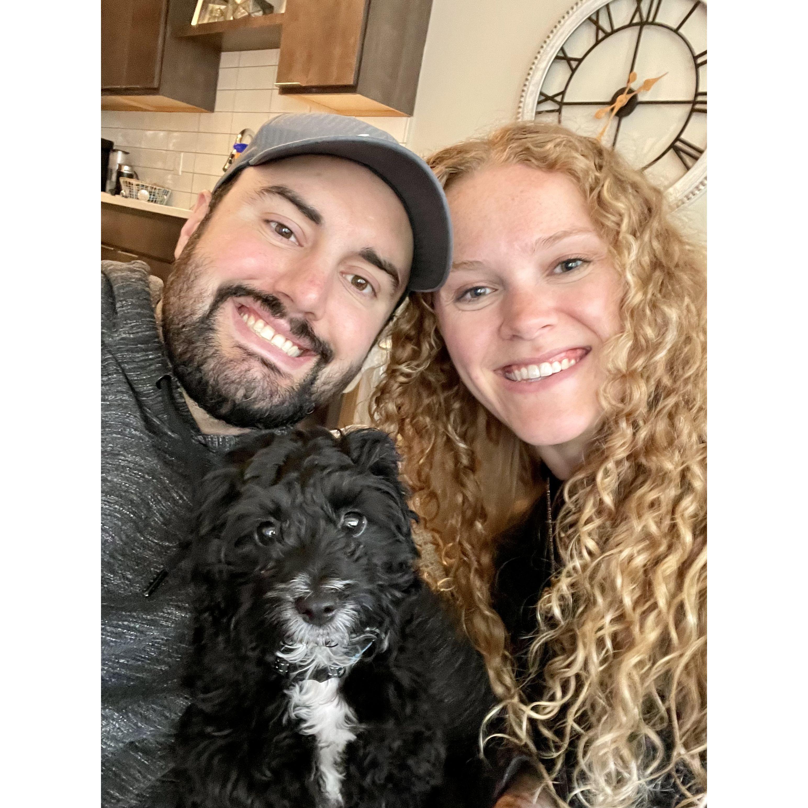 Our first photo as a family of 3