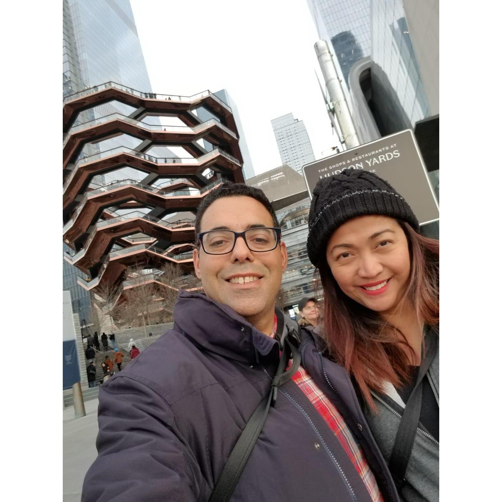 Honeycomb architecture building in NY.