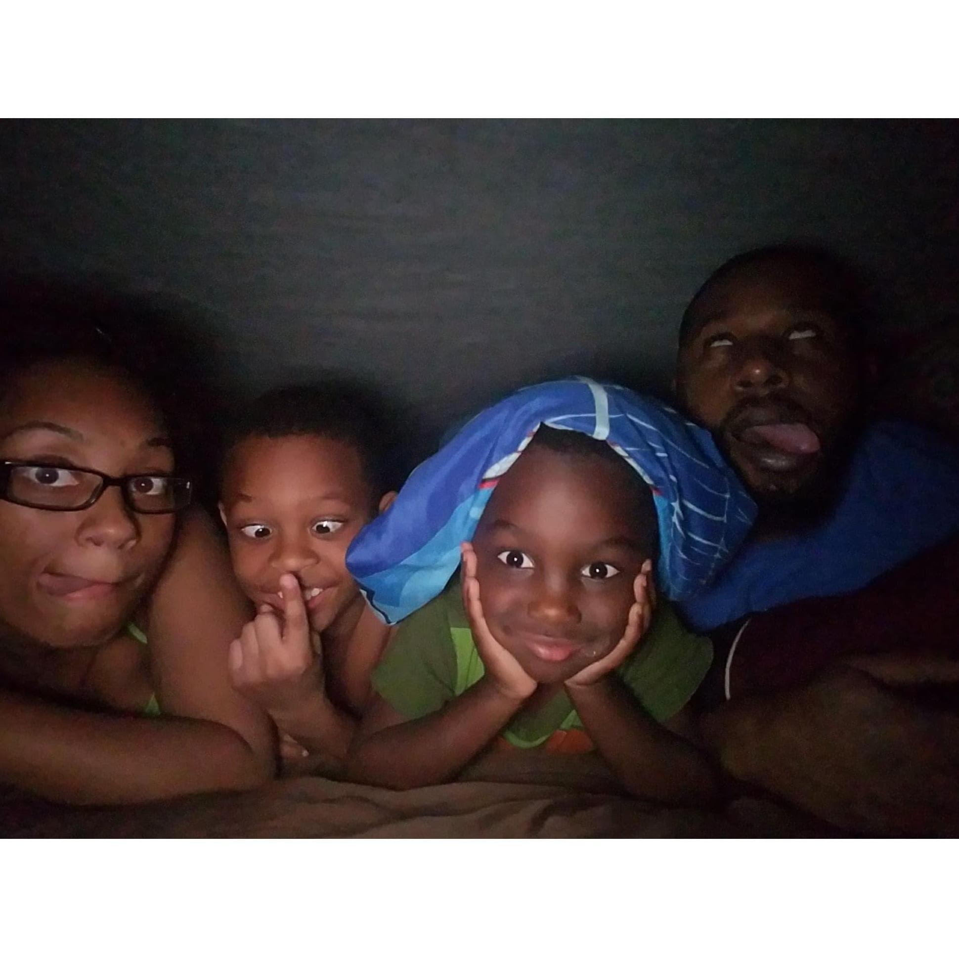 Movie Night: A random Friday night that ended in family tent building in the living room & a funny faces photo-shoot. Bet you can't say that five times fast!