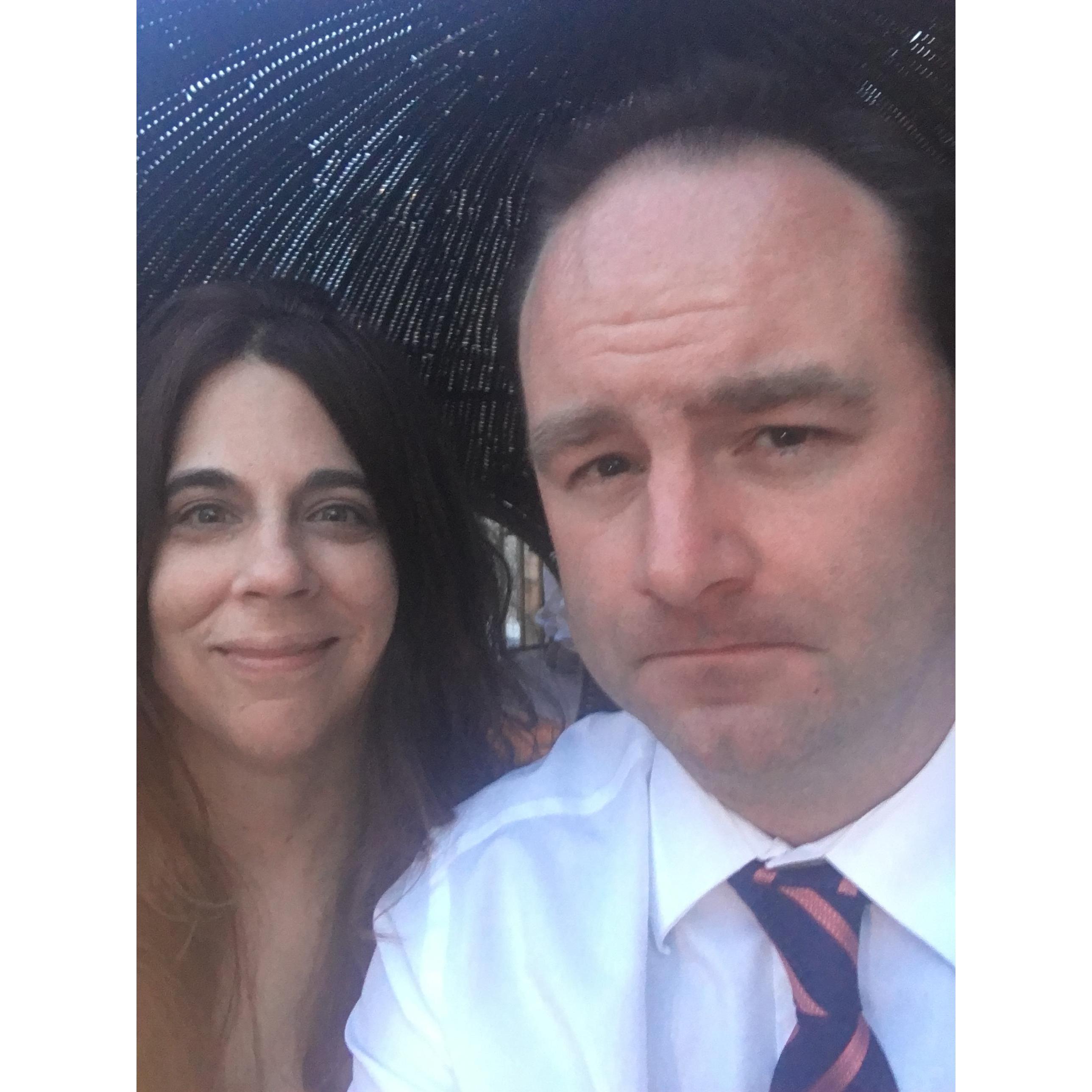 One of the many design events that I dragged Jim to. So he looks like James Bond, right?