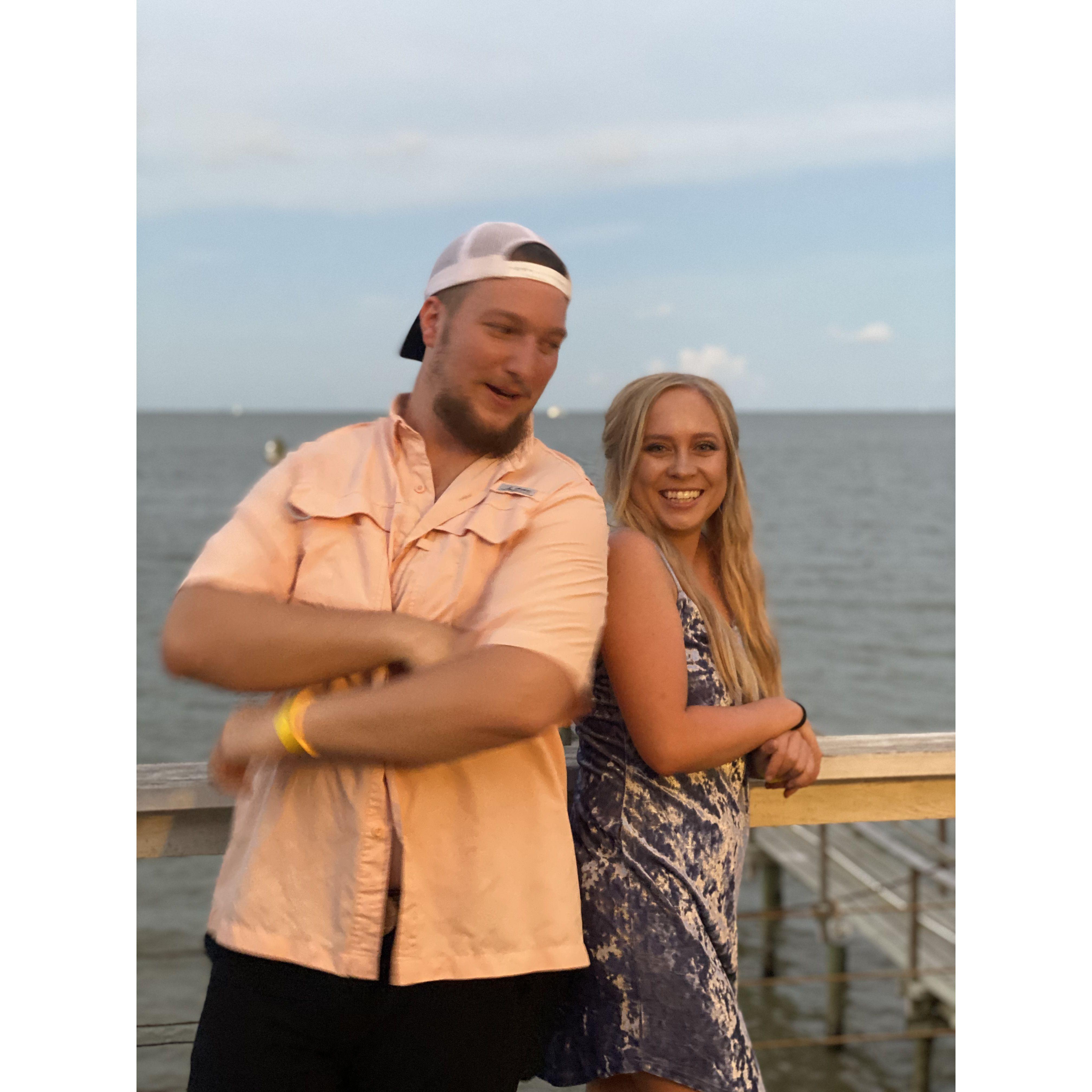 Power Poses at Friend's Birthday Party in Kemah
