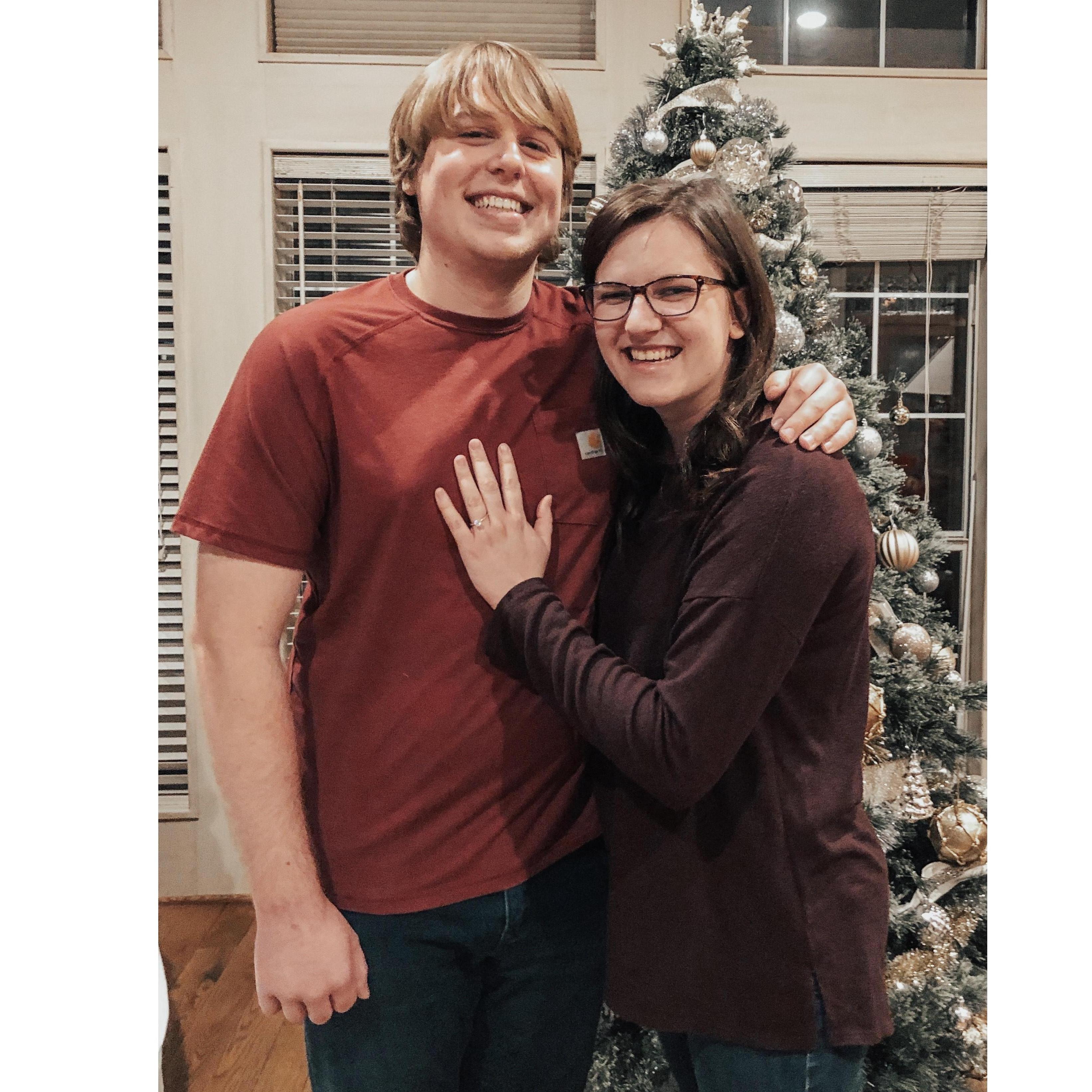 Jake won the game Exploding Kittens during this White Elephant party. (Also we got engaged)