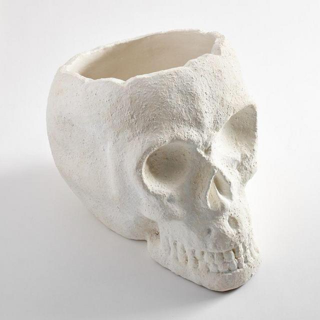 Figural Skull Teracotta Party Bucket