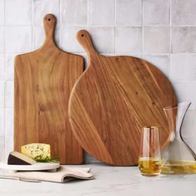 Member's Mark Set of 2 Acacia Wood Charcuterie Boards