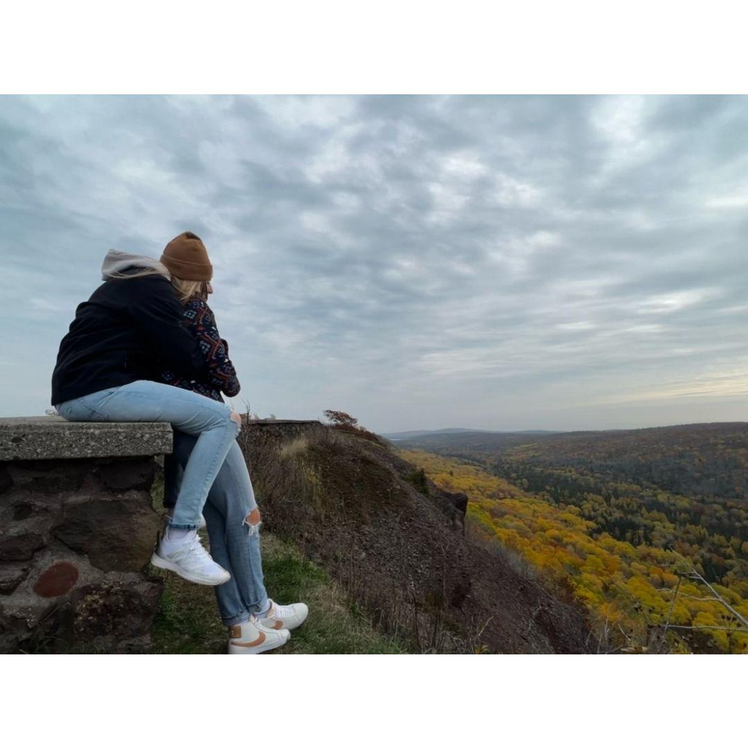 Sarah's VERY first trip to Houghton. Also, the photo we used to hard launch our relationship :)