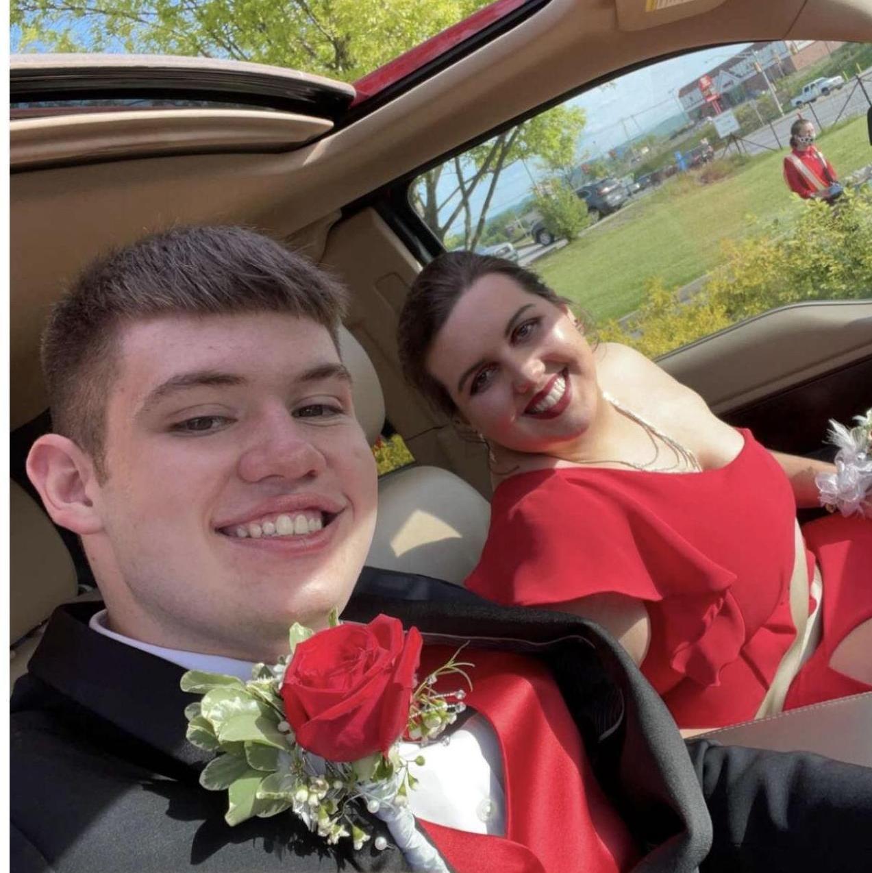 This was during my senior prom, which was our second school dance together. SAHS Prom 2021.