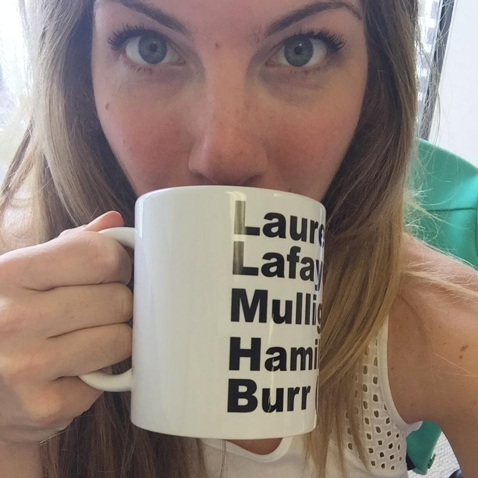 Bo gifts Mathilde a Hamilton mug. Is this love?