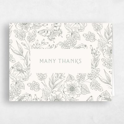 Green Wedding Thank You - Briallen Landscape