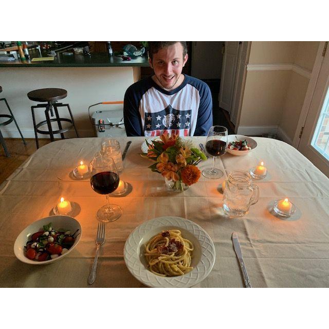 August 2020. Raleigh, NC. The first "anniversary" we celebrated. One month of dating!
