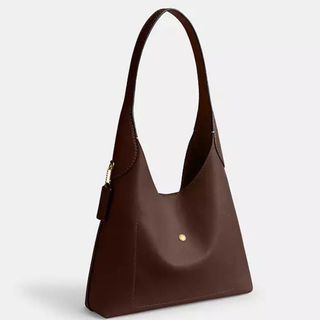 Coach Brooklyn Shoulder Bag 28, Smooth Leather/Brass/Maple