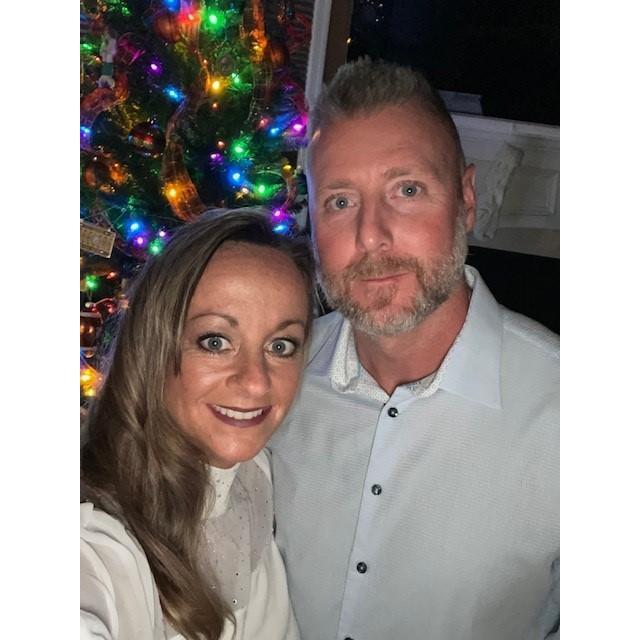 My man squeeze at Christmas 2021.