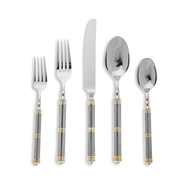 Ricci Argentieri Castello Gold 5 Piece Flatware Set