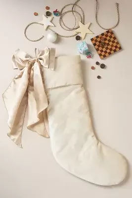 Velvet Bow Stocking