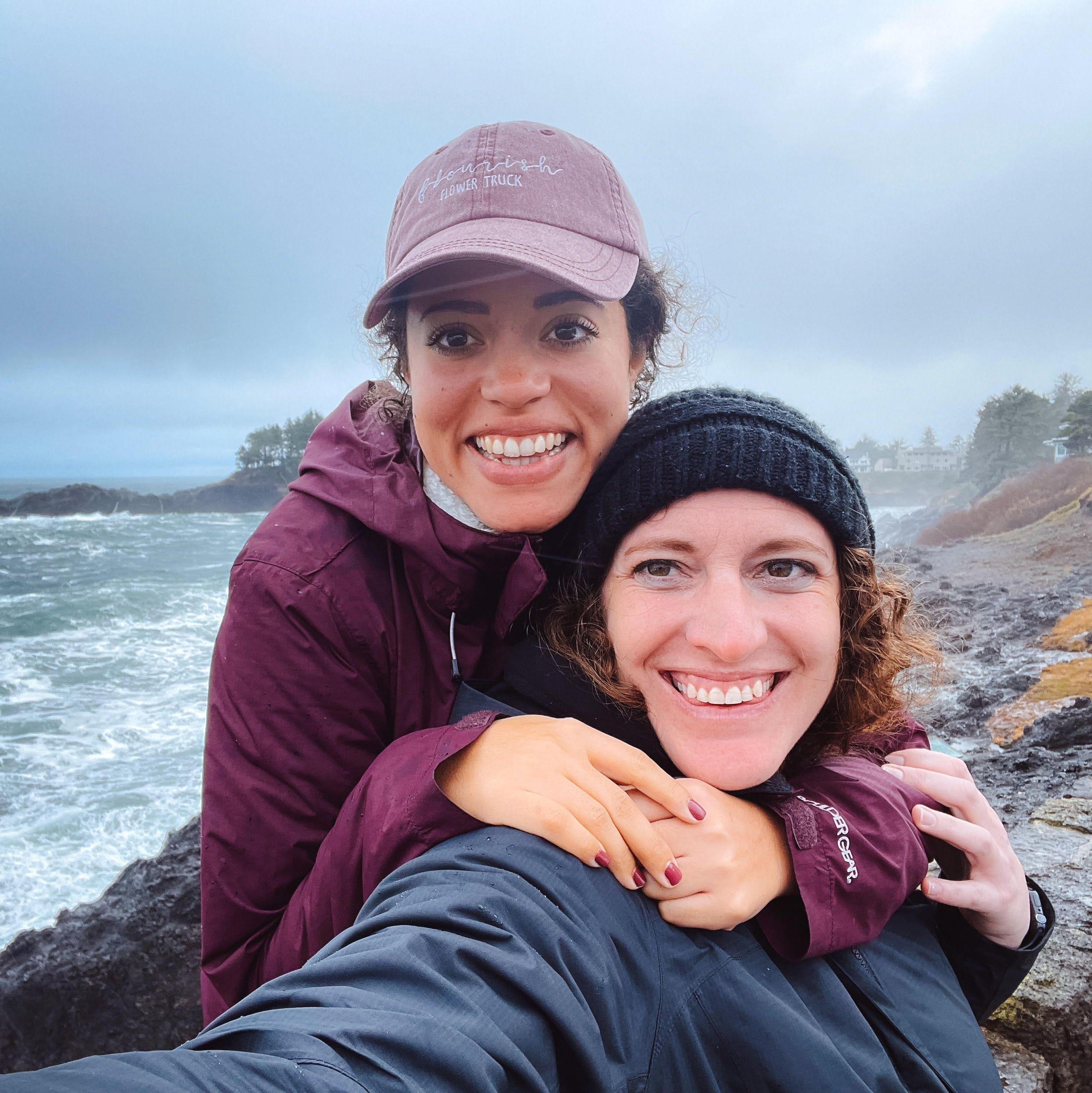 Stopped to whale watch after visiting White Wolf Sanctuary for Christin's Birthday | Depot Bay, Oregon