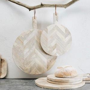 Chevron Mango Wood Pizza Board