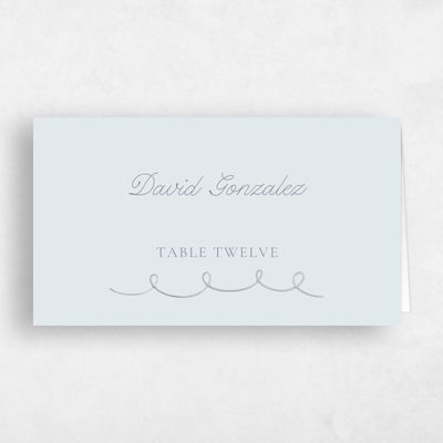 Blue Nautical Wedding Place Card - Boracay
