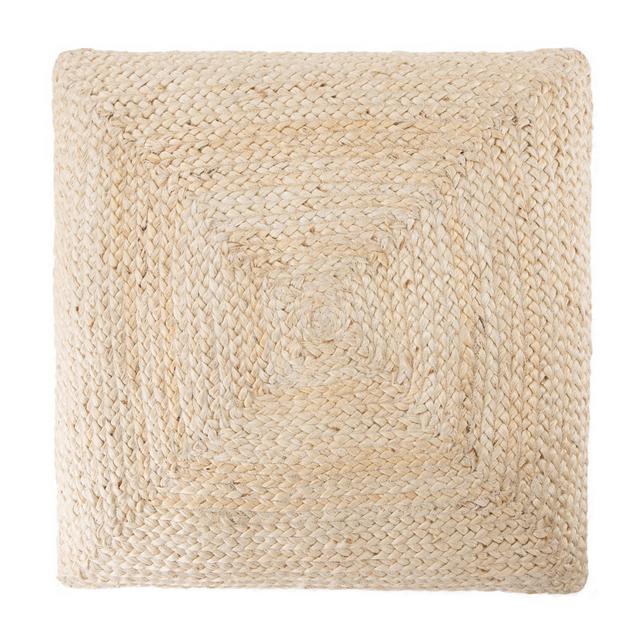 Natia Solid Ivory Floor Cushion