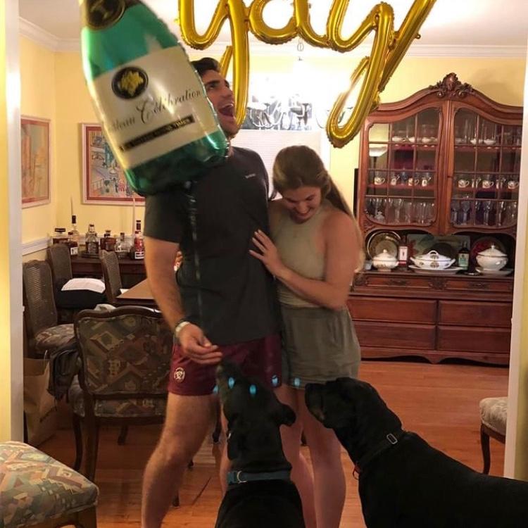 Coming home after PD’s first France trip and getting engaged, Silver Spring, MD September 2021
