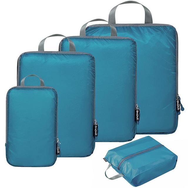 BAGAIL 4 Set/5 Set/6 Set Compression Packing Cubes Travel Accessories Expandable Packing Organizers