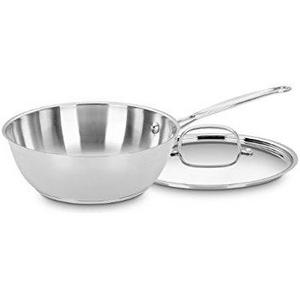 Calphalon Tri-Ply Stainless Steel 3-Quart Chef's Pan with Cover