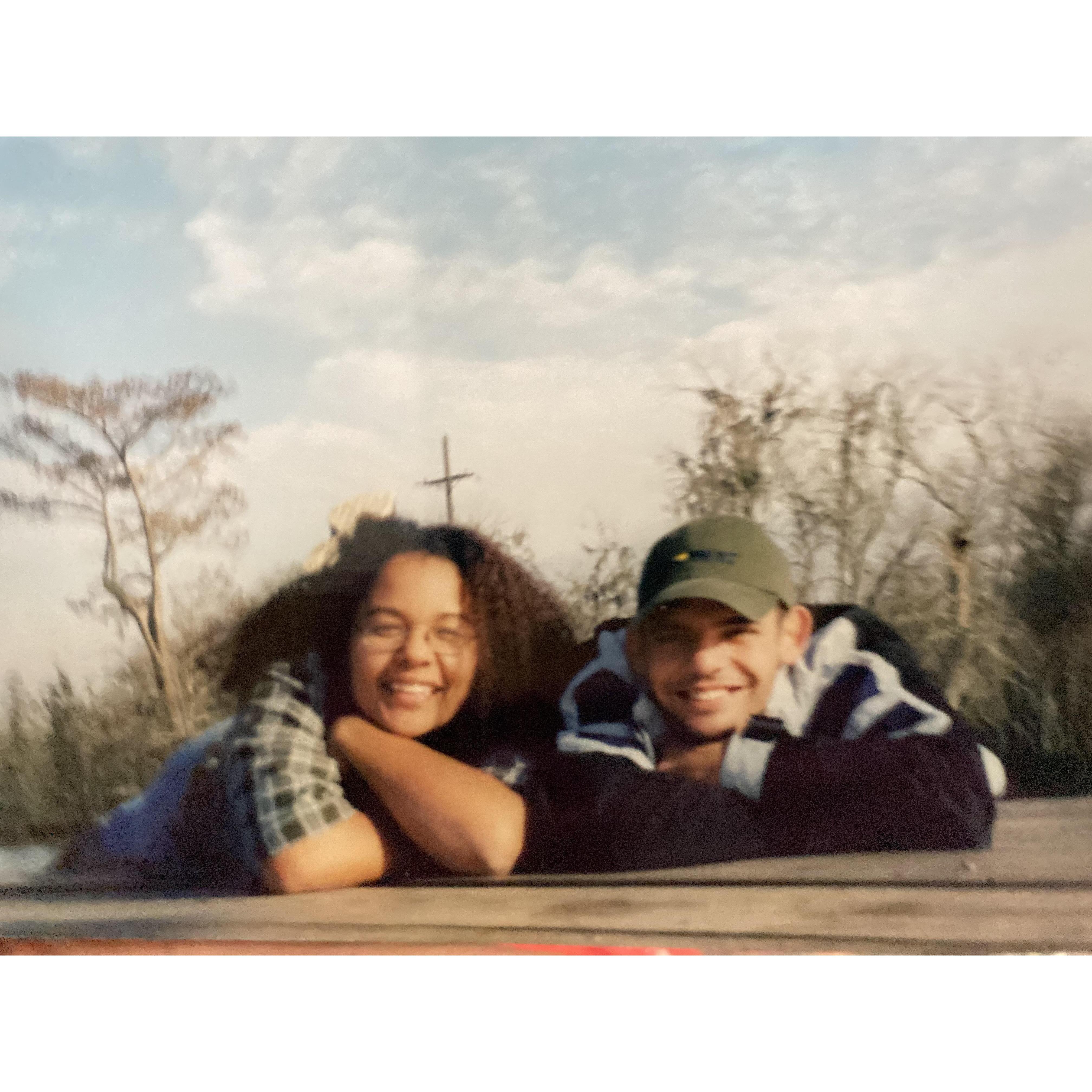 A fun trip to Louisiana and then we started dating! Circa 2000