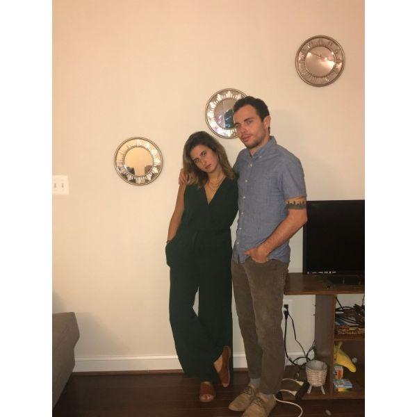 Our first picture together right before our first date. Courtesy of Anna Grassman.